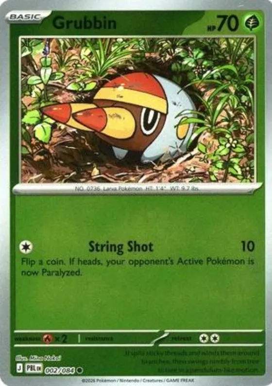 Grubbin 002/084 Reverse Holo