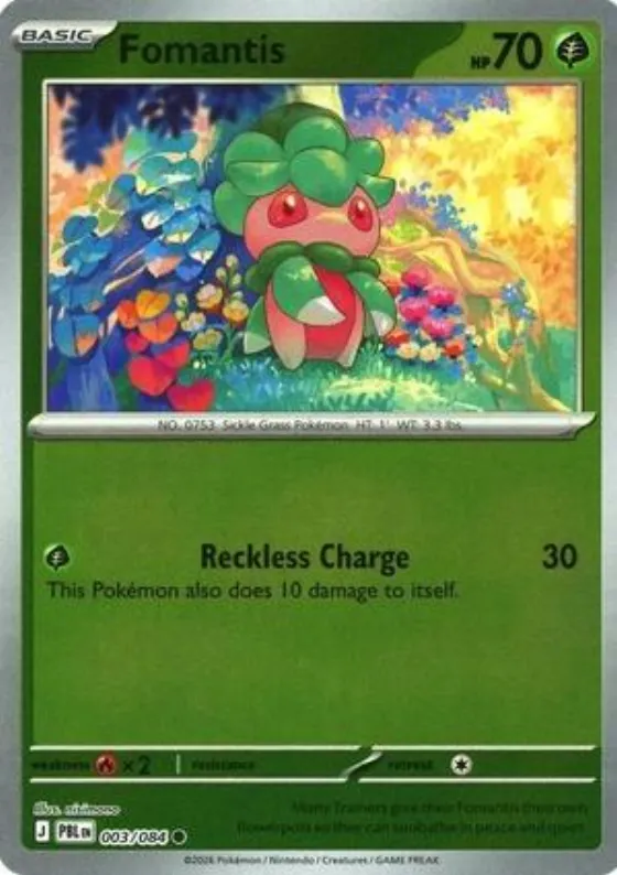 Fomantis 003/084 Reverse Holo