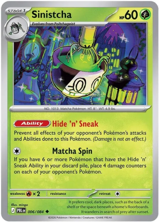 Sinistcha 006/084 Reverse Holo
