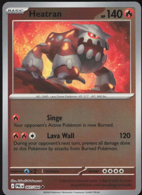 Heatran 007/084 Reverse Holo